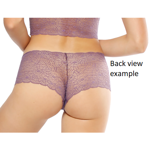 Women's Wine Luxe Lace Boxer Without Elastics